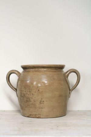 Antique Confit Pot with Looped Handles