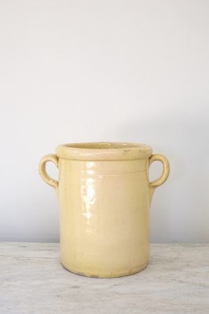 Large Yellow Italian Confit Pot