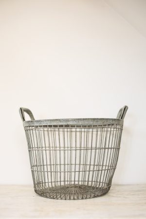 Antique Zinc Potato Basket